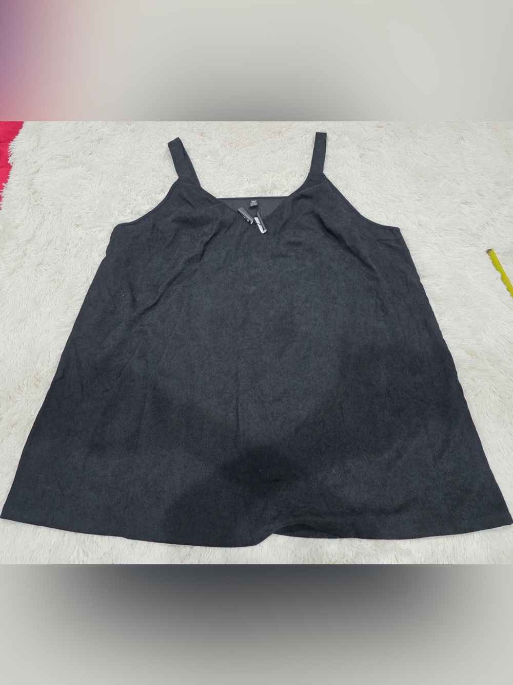 SHEIN Black Sleeveless V-Neck Tank Top Women’s 7X